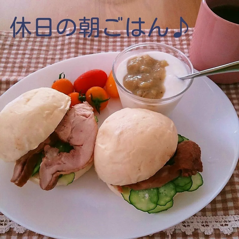 Snapdishの料理写真:休日の朝ごはん♪|oomugiさん