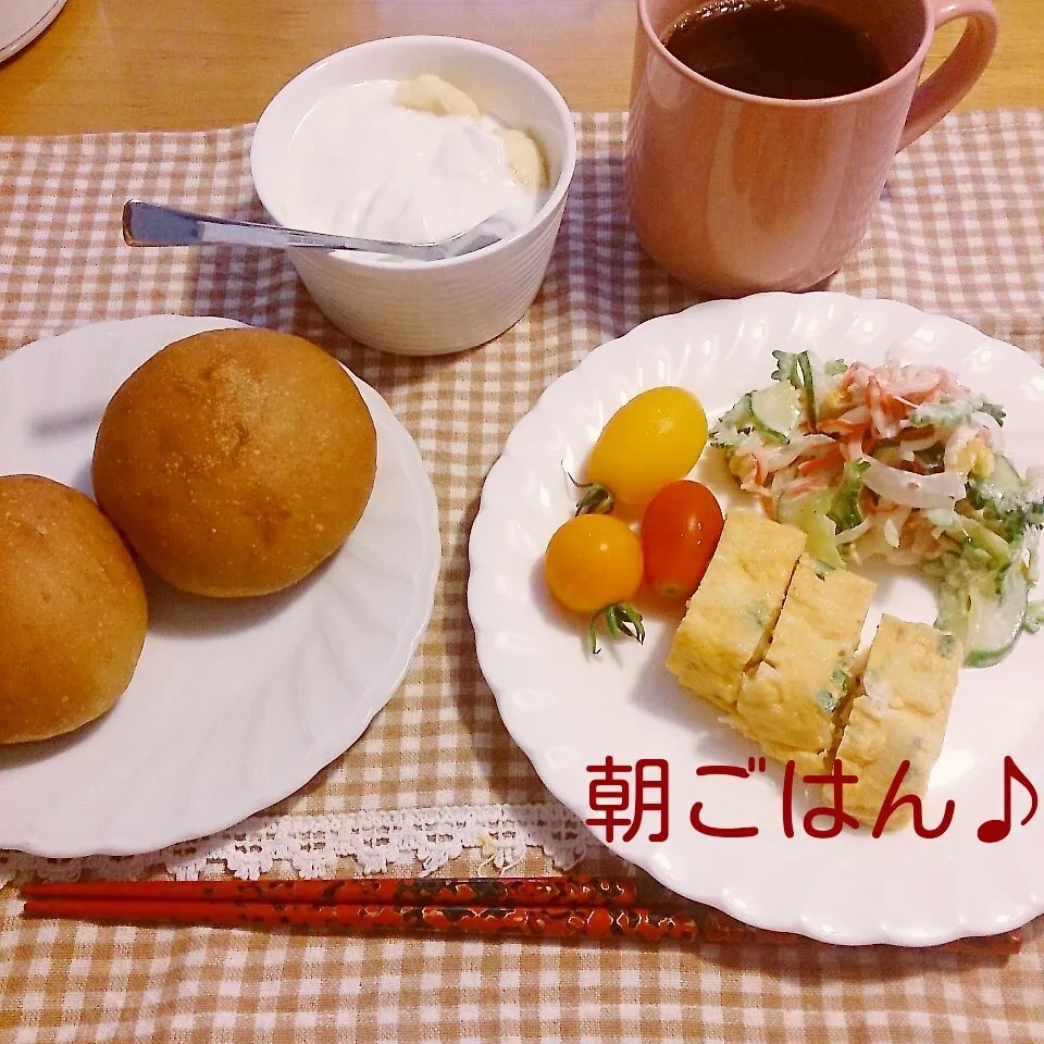 Snapdishの料理写真:金曜日の朝ごはん|oomugiさん