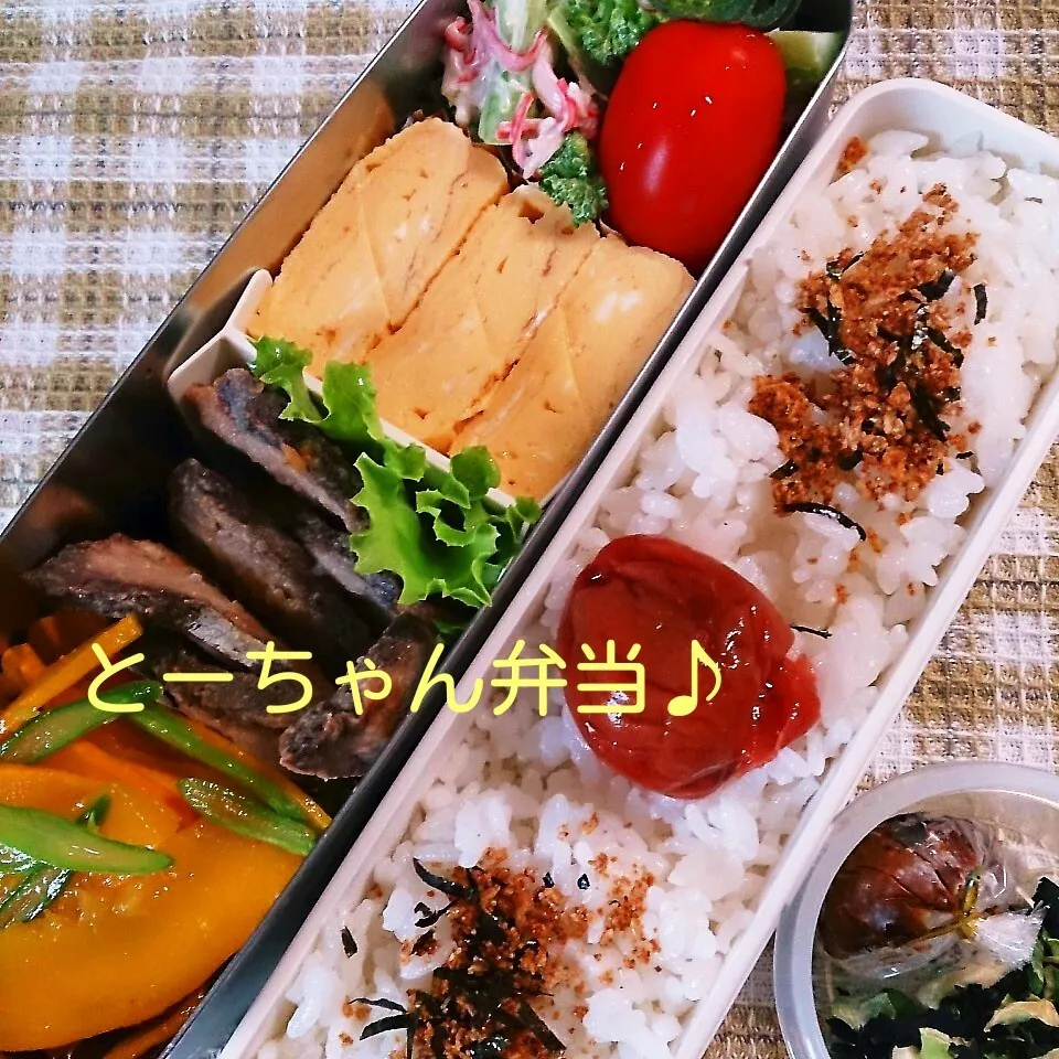 Snapdishの料理写真:火曜日のとーちゃん弁当|oomugiさん