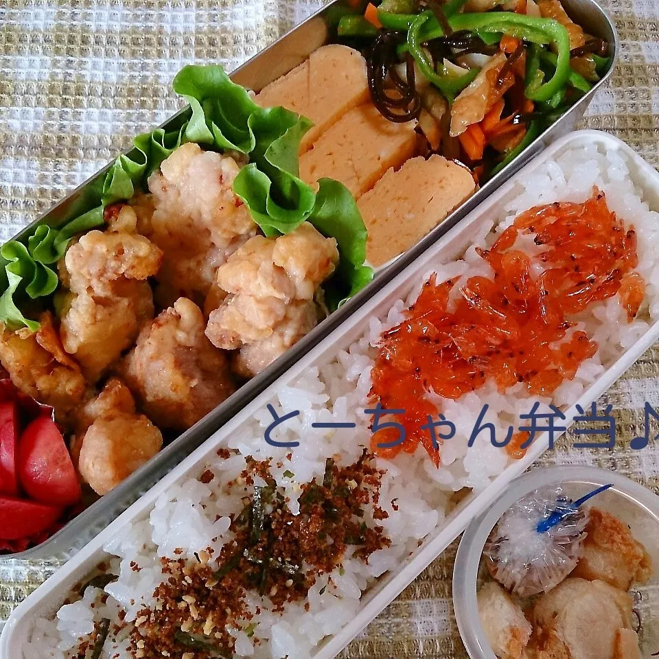 Snapdishの料理写真:水曜日のとーちゃん弁当|oomugiさん