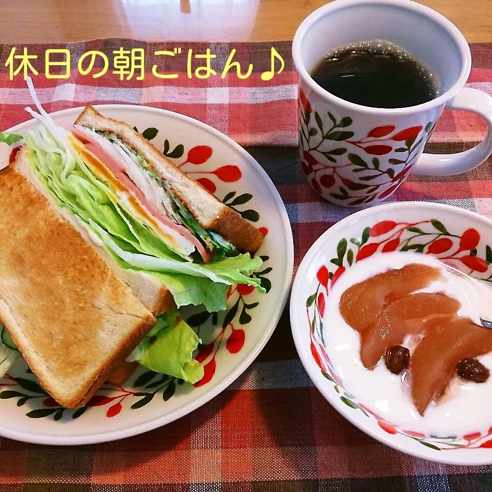 Snapdishの料理写真:休日の朝ごはん♪|oomugiさん