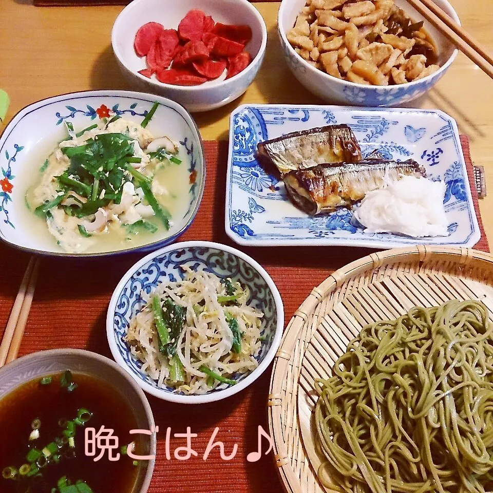 今日の晩ごはん(サンマの塩焼きと…)|oomugiさん