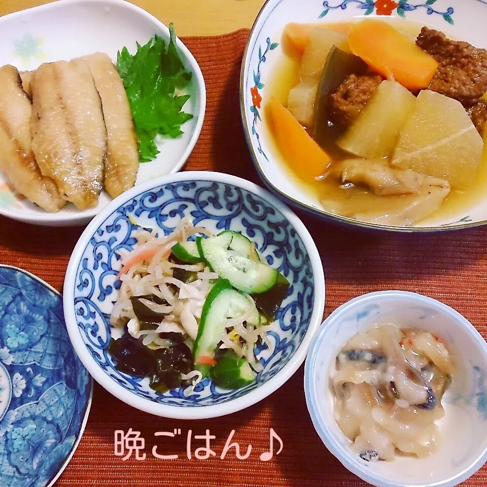 今日の晩ごはん(サンマの蒲焼きと…)|oomugiさん