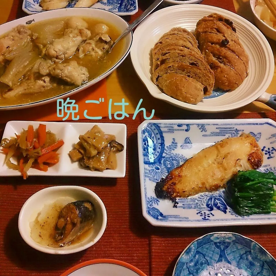 Snapdishの料理写真:今日の晩ごはん(焼き魚と…)|oomugiさん