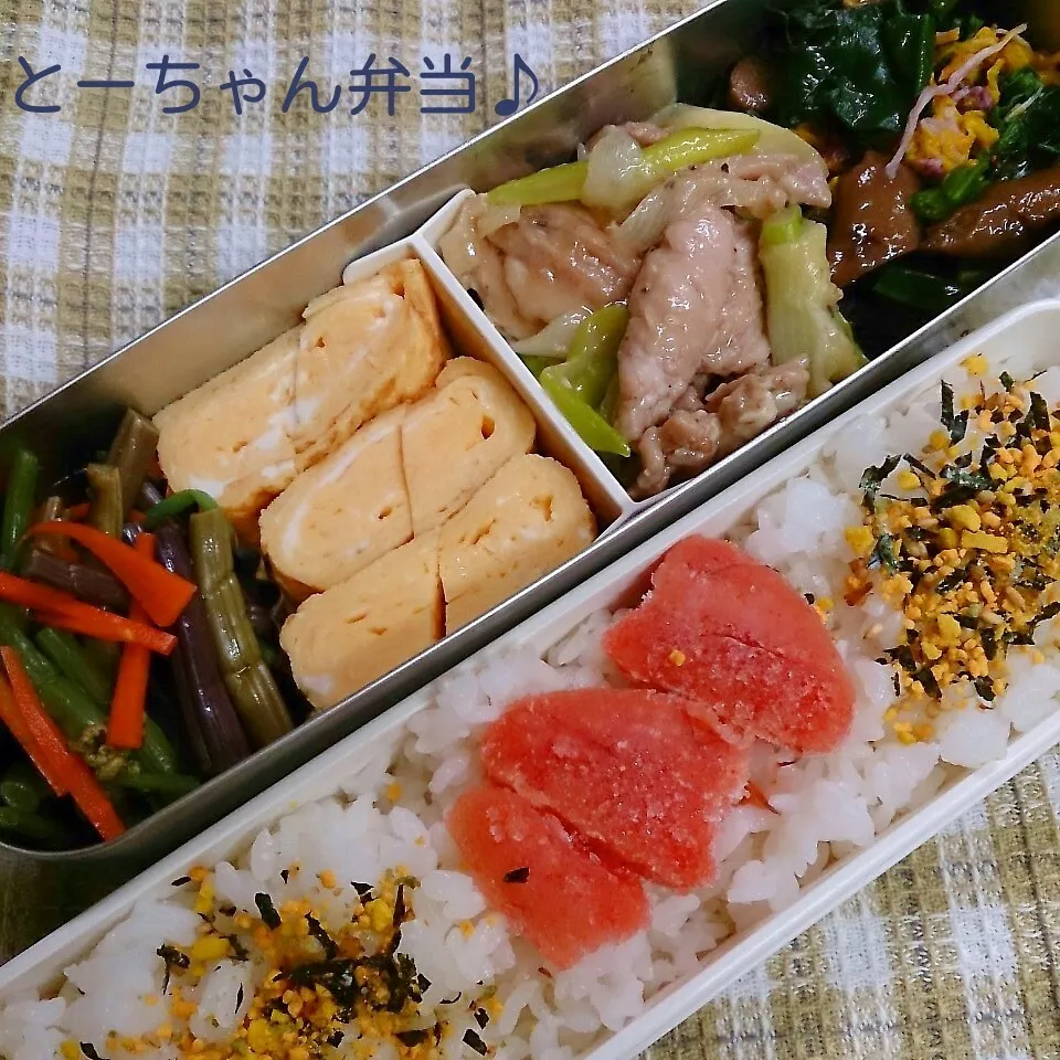 Snapdishの料理写真:火曜日のとーちゃん弁当|oomugiさん