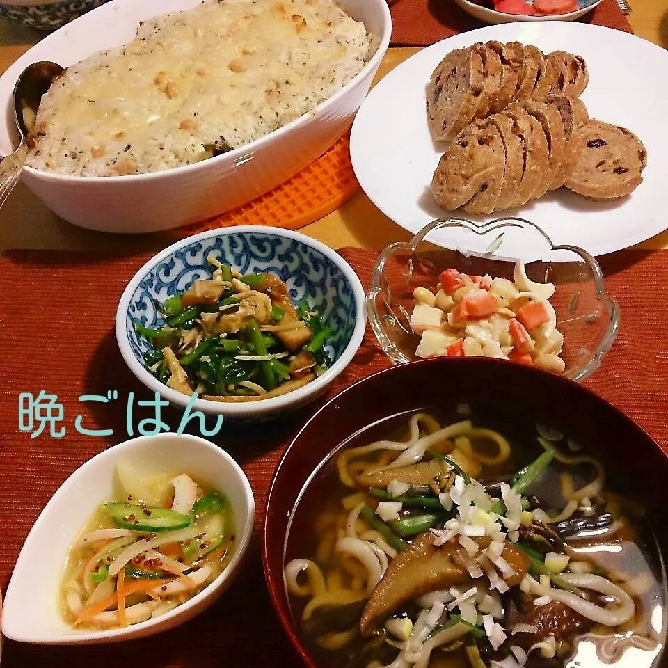 今日の晩ごはん(根菜の和風グラタンと…)|oomugiさん