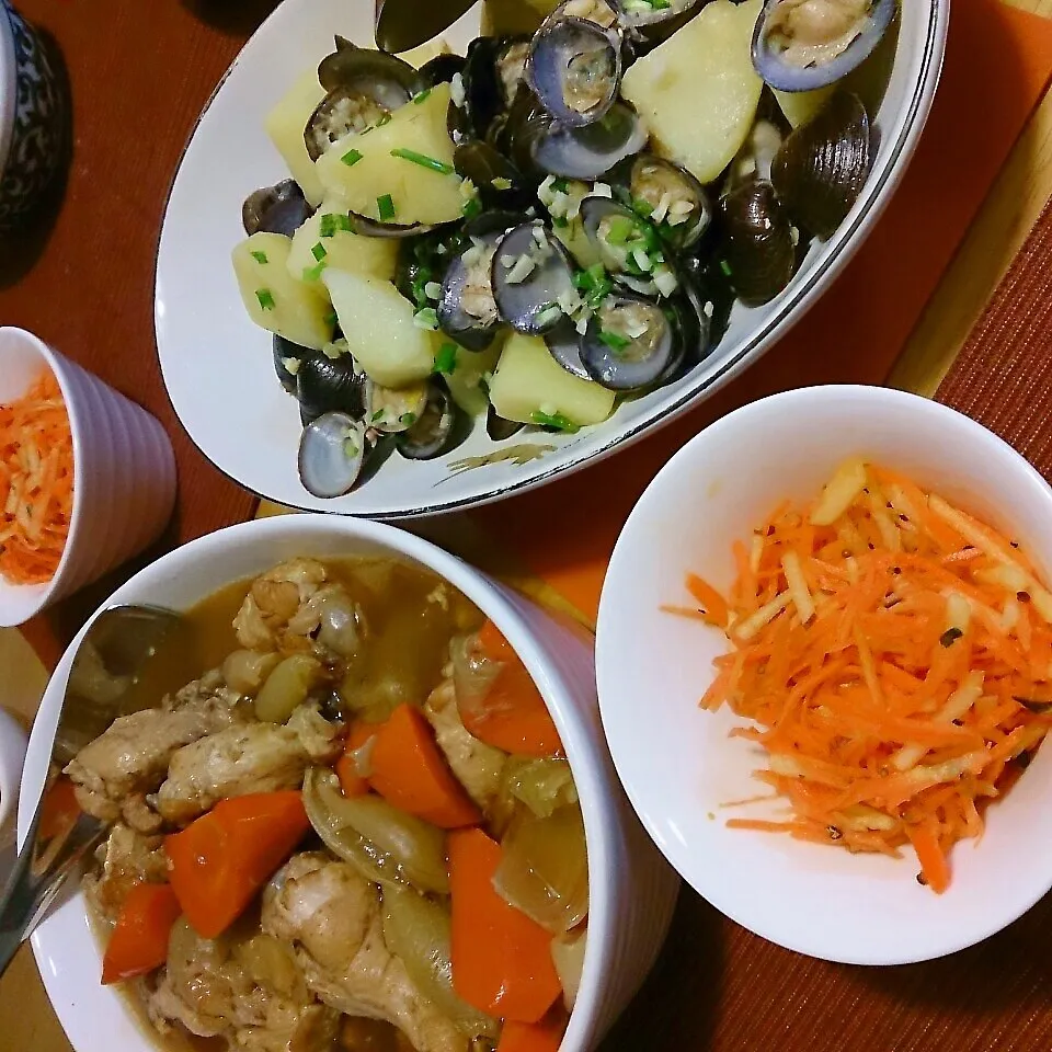 今日の晩ごはん(鶏手羽元のさっぱり煮と…)|oomugiさん