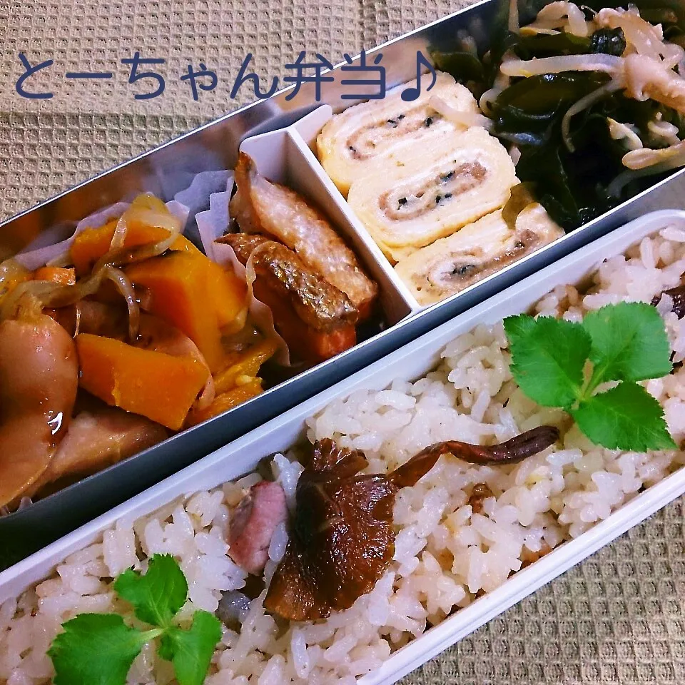 Snapdishの料理写真:金曜日のとーちゃん弁当|oomugiさん