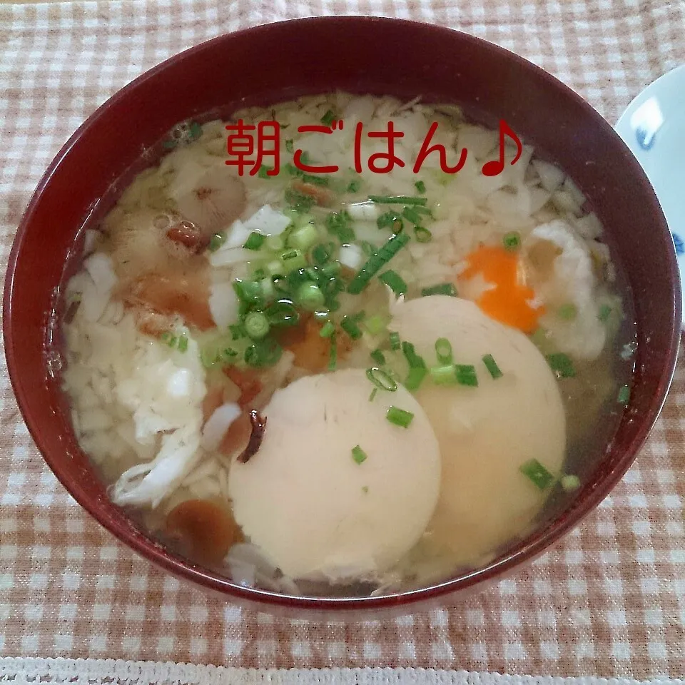 Snapdishの料理写真:飲みすぎた翌朝の朝ごはん♪|oomugiさん