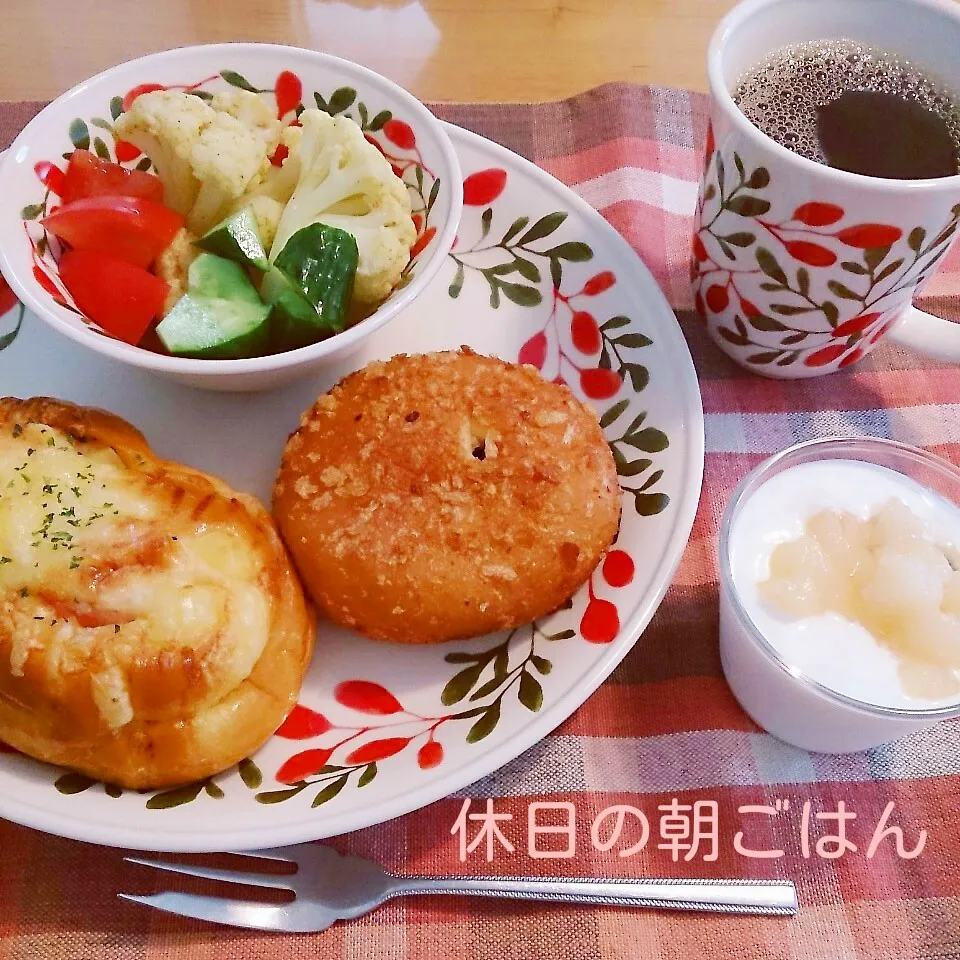 Snapdishの料理写真:休日の朝ごはん♪|oomugiさん