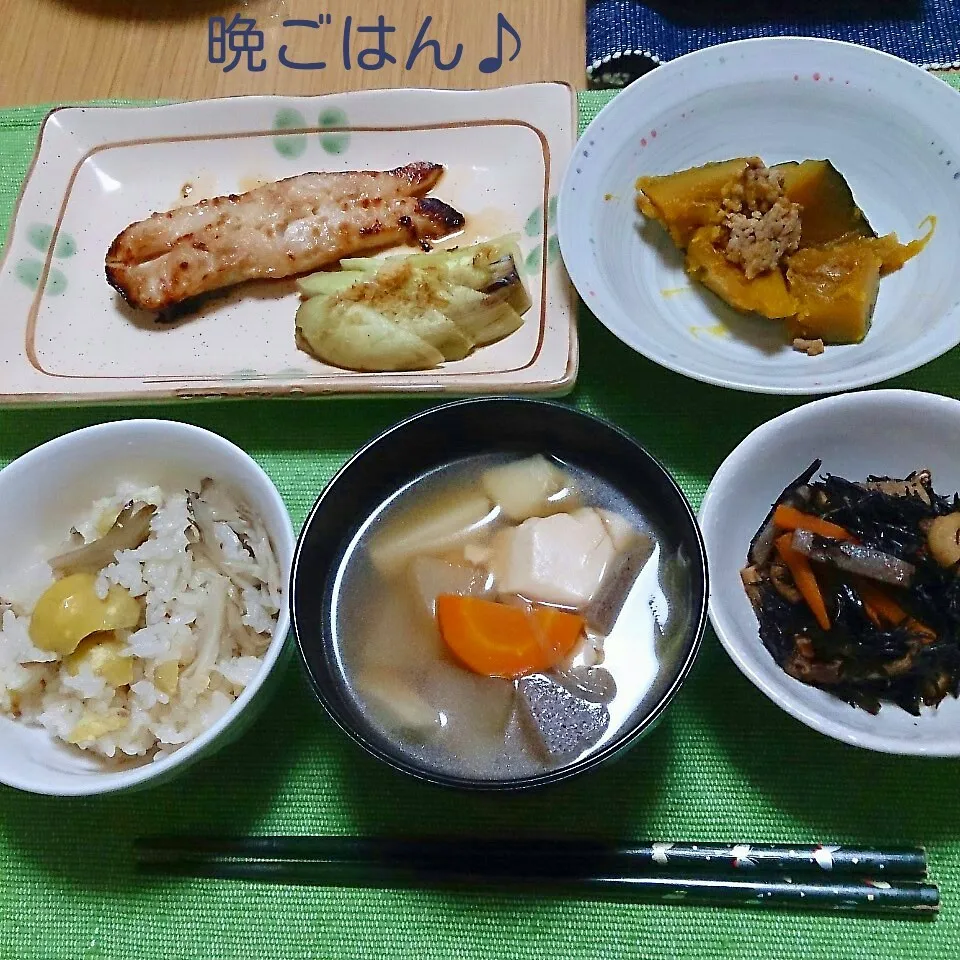 むぎちょこ家の晩ごはん(アブラカレイの醤油麹焼きと…)|oomugiさん