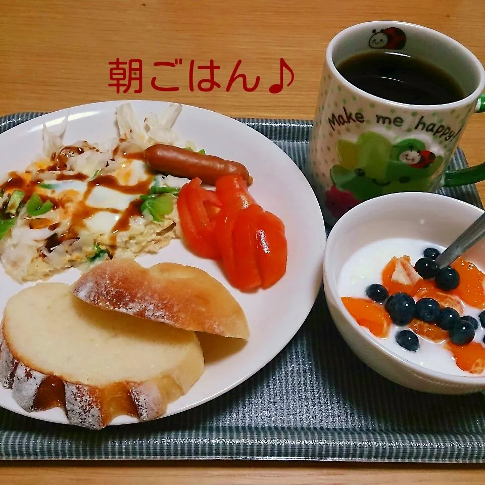 Snapdishの料理写真:朝ごはん♪|oomugiさん