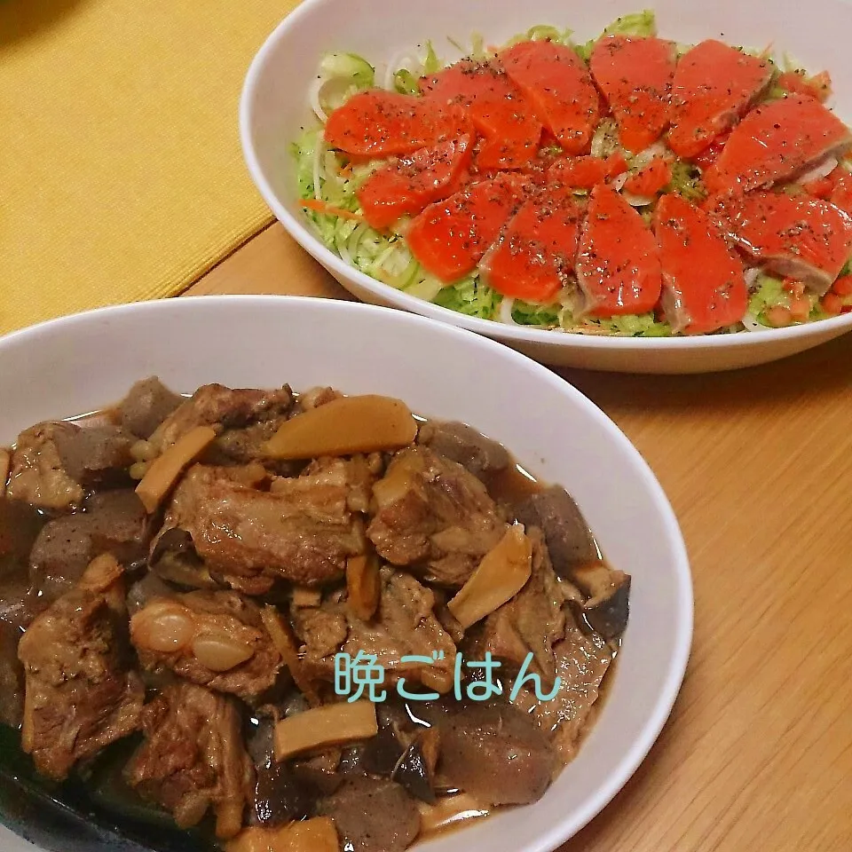 むぎちょこ家の晩ごはん(パイカの煮込みと…)|oomugiさん