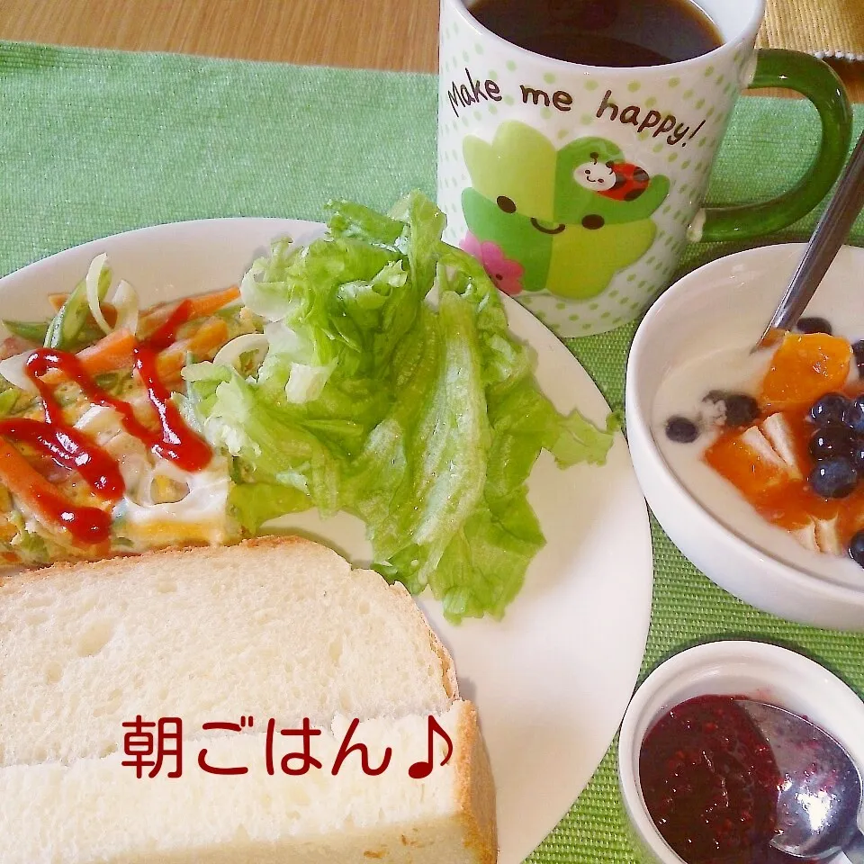 Snapdishの料理写真:朝ごはん♪|oomugiさん