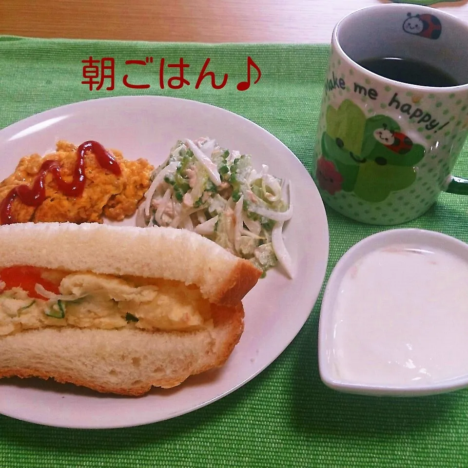 Snapdishの料理写真:朝ごはん♪|oomugiさん