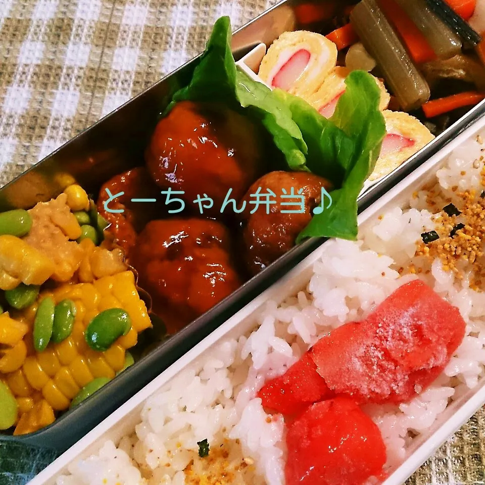 Snapdishの料理写真:木曜日のとーちゃん弁当|oomugiさん