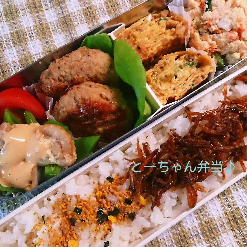 Snapdishの料理写真:木曜日のとーちゃん弁当|oomugiさん