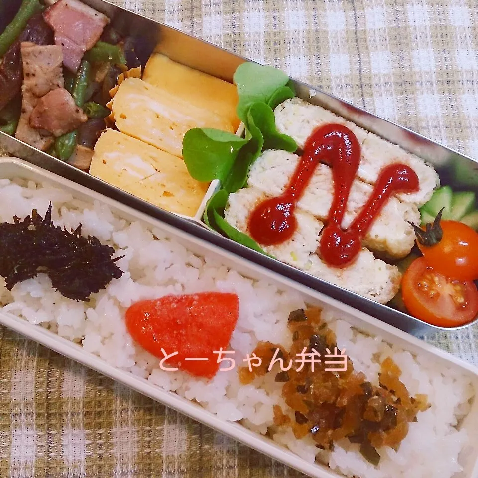 Snapdishの料理写真:火曜日のとーちゃん弁当|oomugiさん