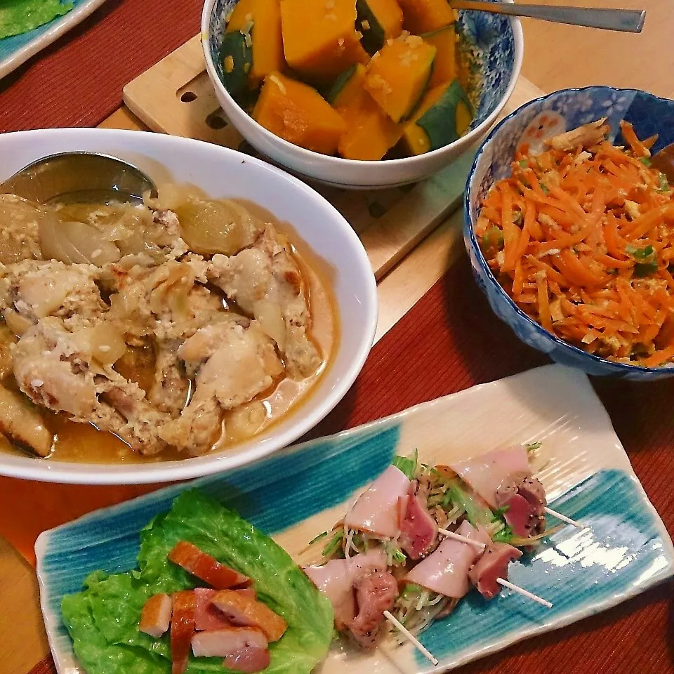 今日の晩ごはん(鶏手羽元の塩麹グリルと…)頑張って下さい|oomugiさん