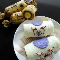 チョコバナナのロールサンド