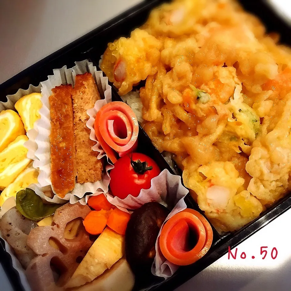 《No.50》天丼弁当|naokkumabonyariさん