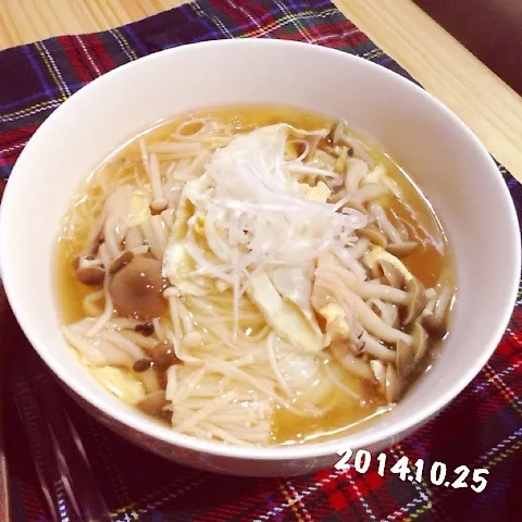 キノコたっぷり♡煮麺|naokkumabonyariさん