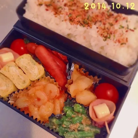 Snapdishの料理写真:《No.12》エビチリ弁当|naokkumabonyariさん