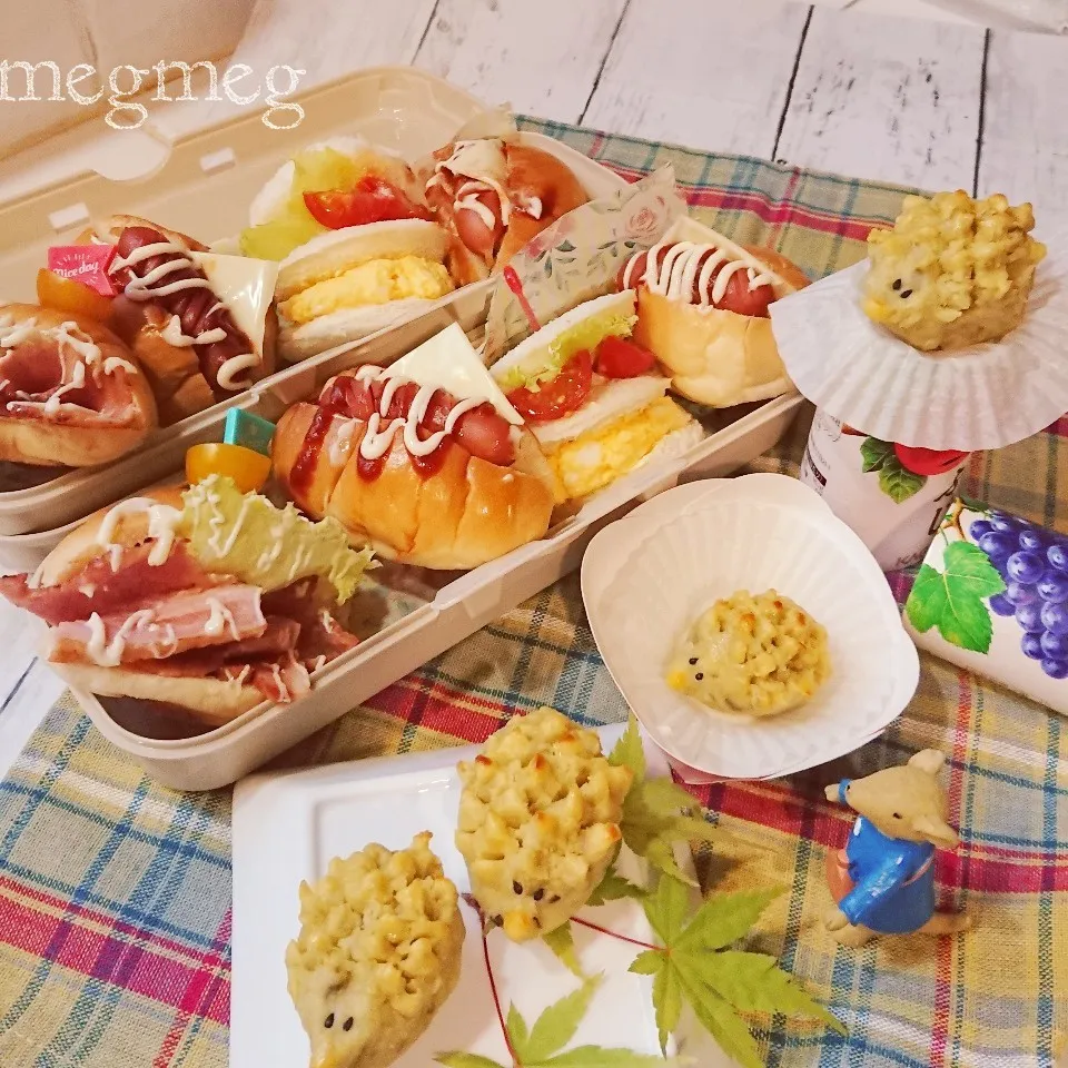 本日の お弁 🥐🥐|めぐめぐさん