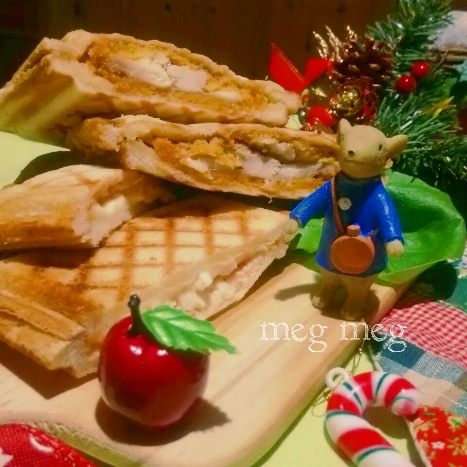 ホットカツサンドで 応援|めぐめぐさん