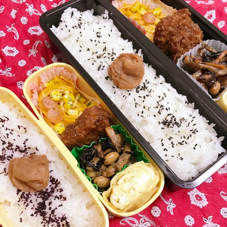 Snapdishの料理写真:高3高1今日のお弁当|ユッコさん