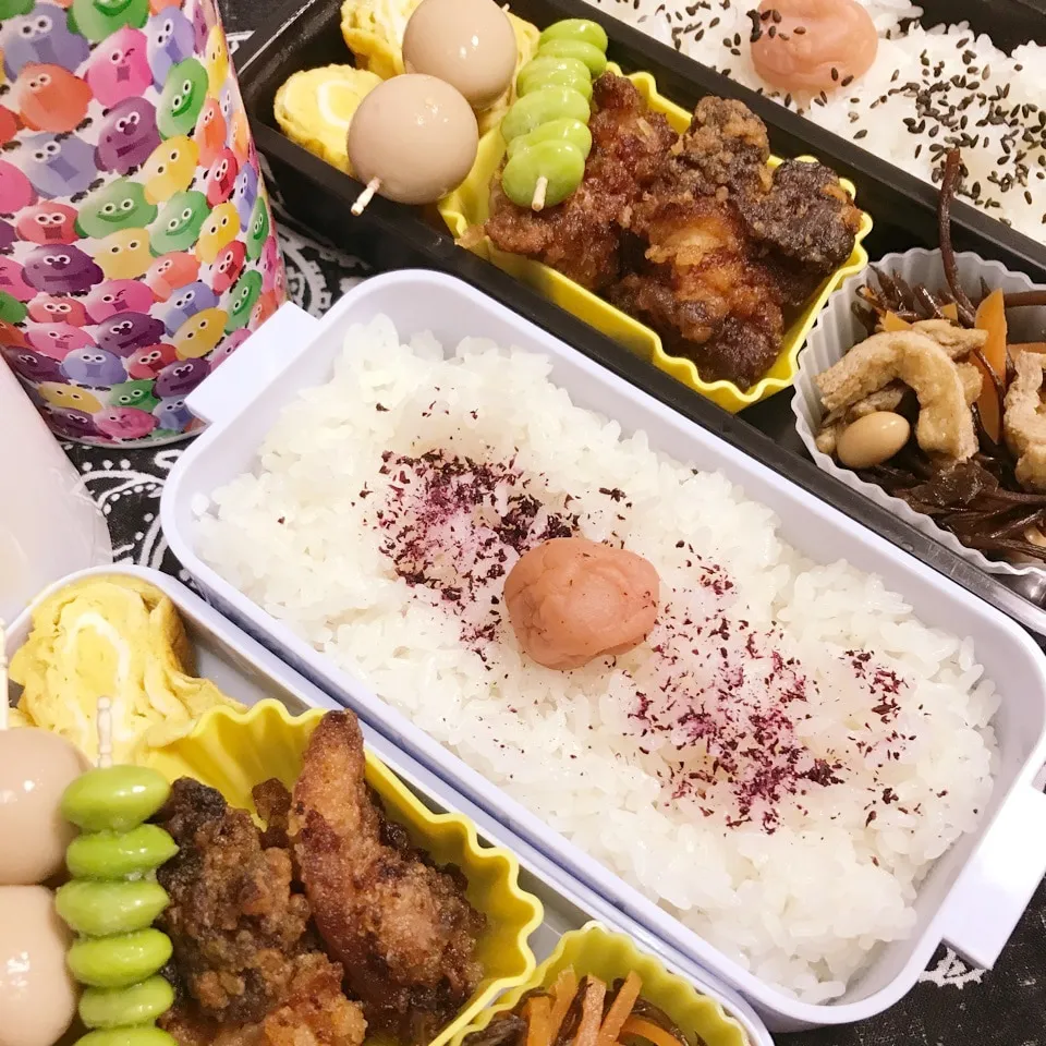 Snapdishの料理写真:高3.高1今日のお弁当|ユッコさん