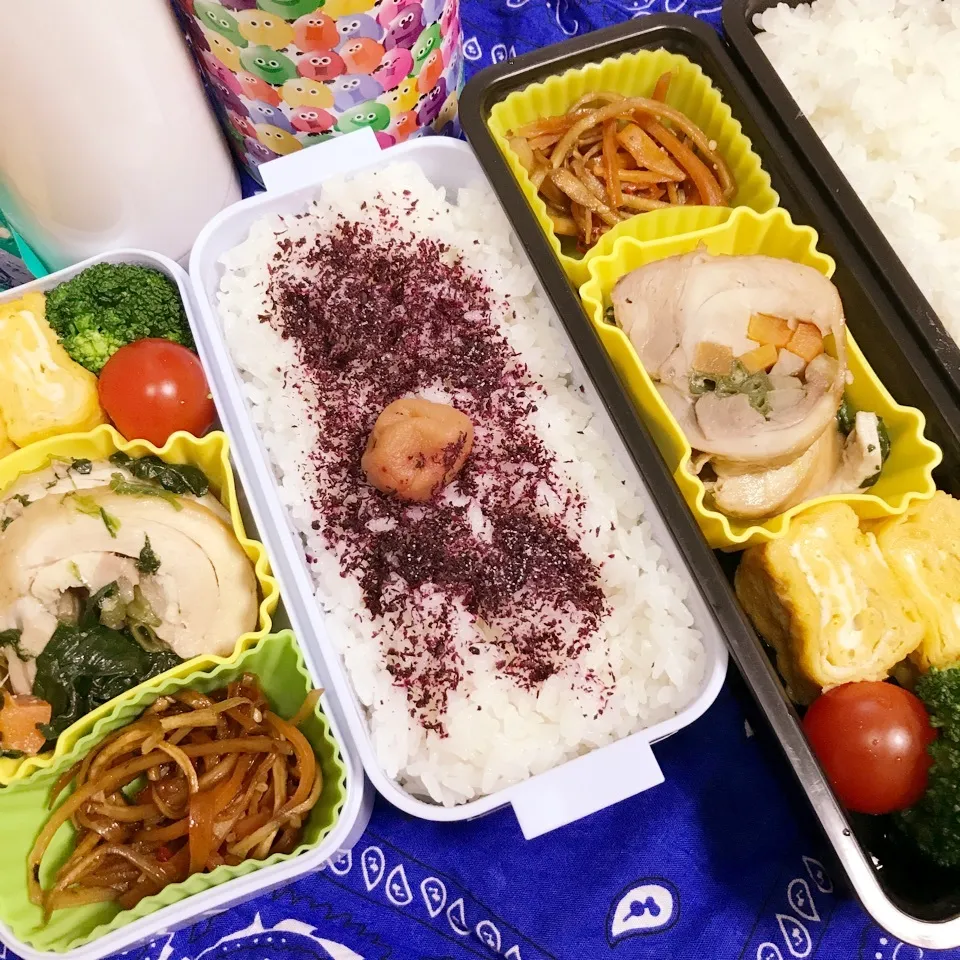 Snapdishの料理写真:高3.高1今日のお弁当|ユッコさん