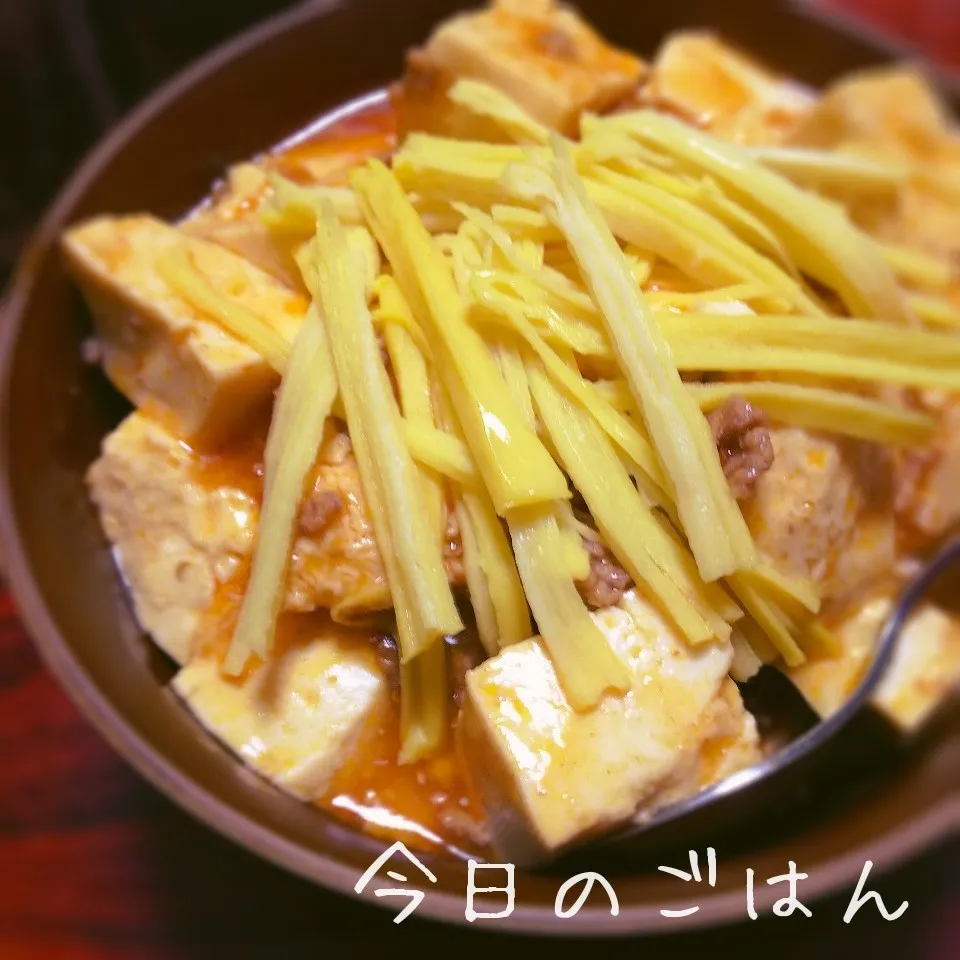 今夜の夜ご飯【激辛 麻婆豆腐丼】|I am hungry familyさん