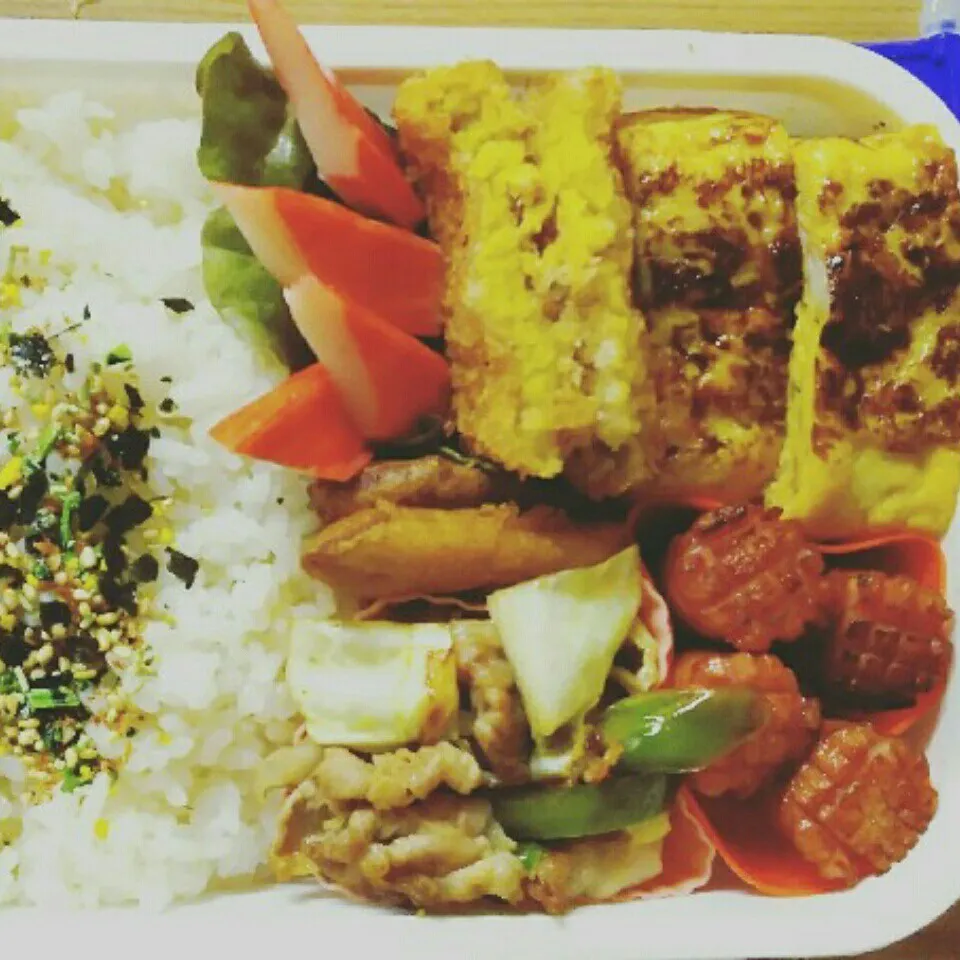 Snapdishの料理写真:パパのお弁当【日替わり】弁当|I am hungry familyさん