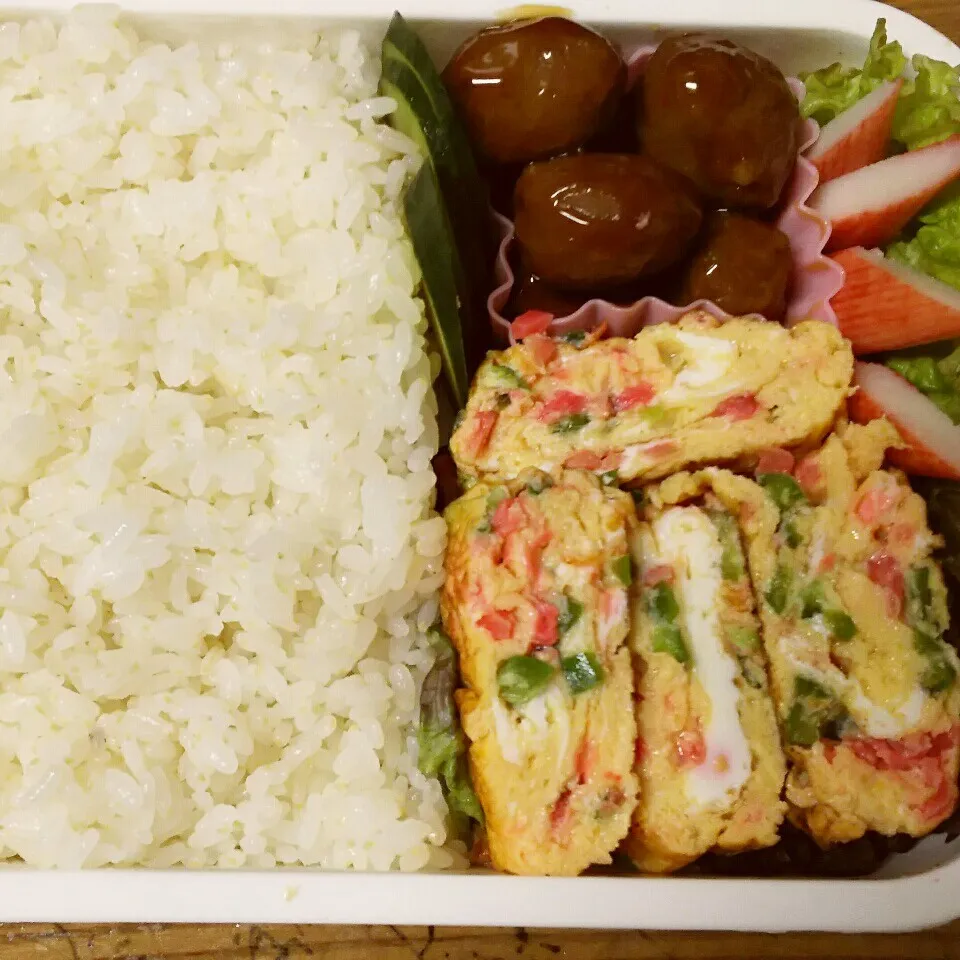 パパのお弁当【シンプルたまご焼き弁当】|I am hungry familyさん