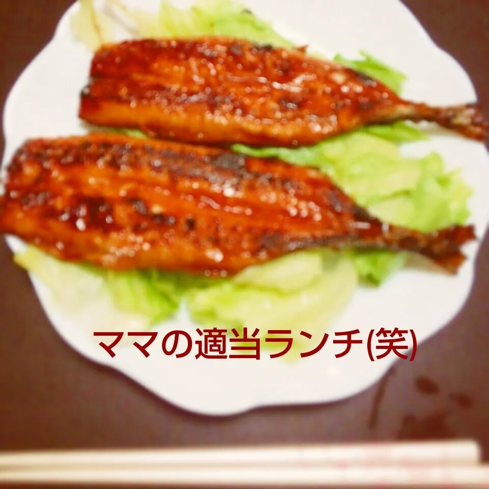 Snapdishの料理写真:秋刀魚の蒲焼き|I am hungry familyさん