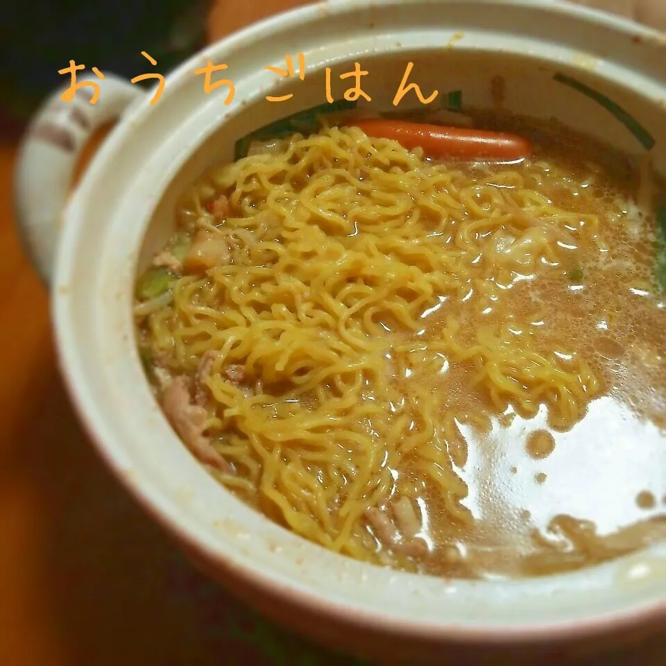 鍋の〆はラーメン♪|I am hungry familyさん