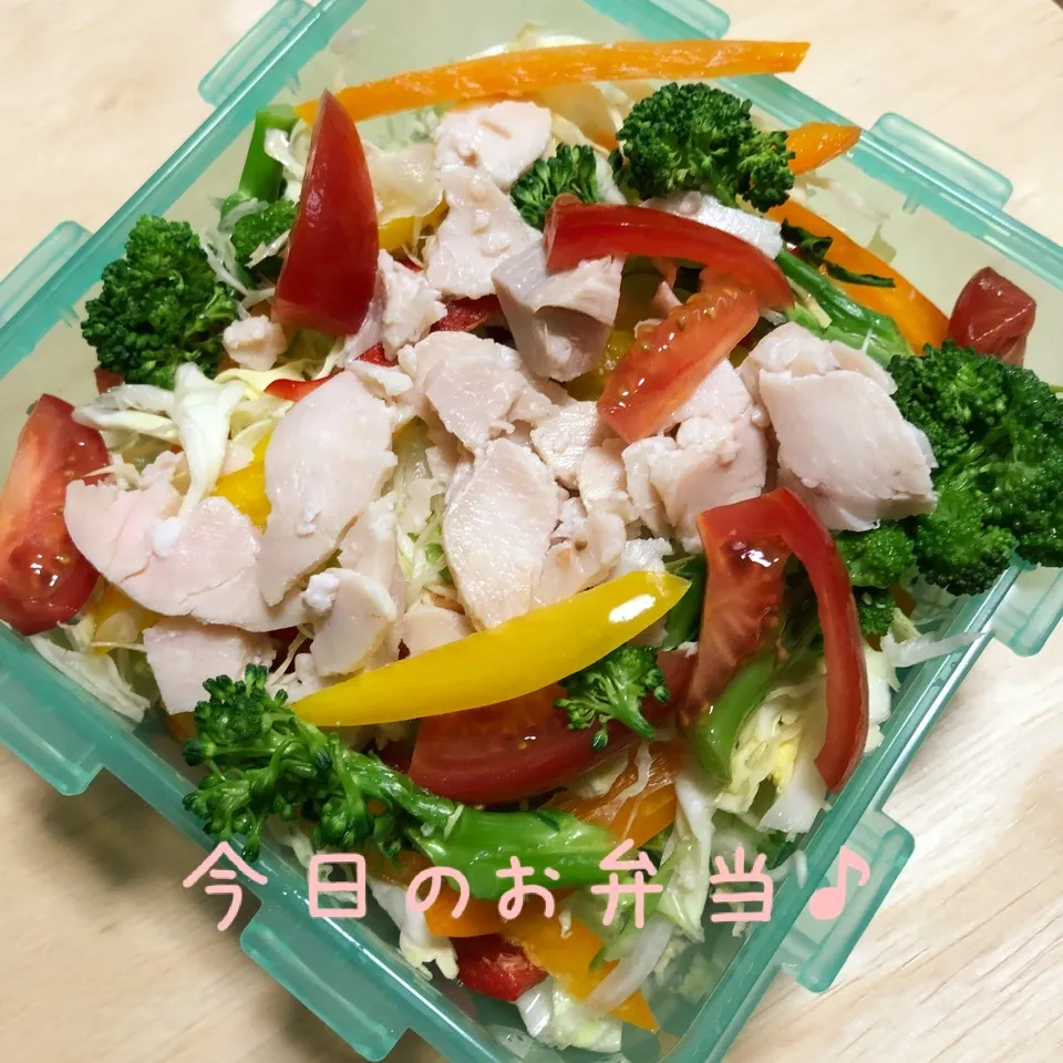 鶏むね肉塩麹ハムのサラダ🥗|ころりんさん