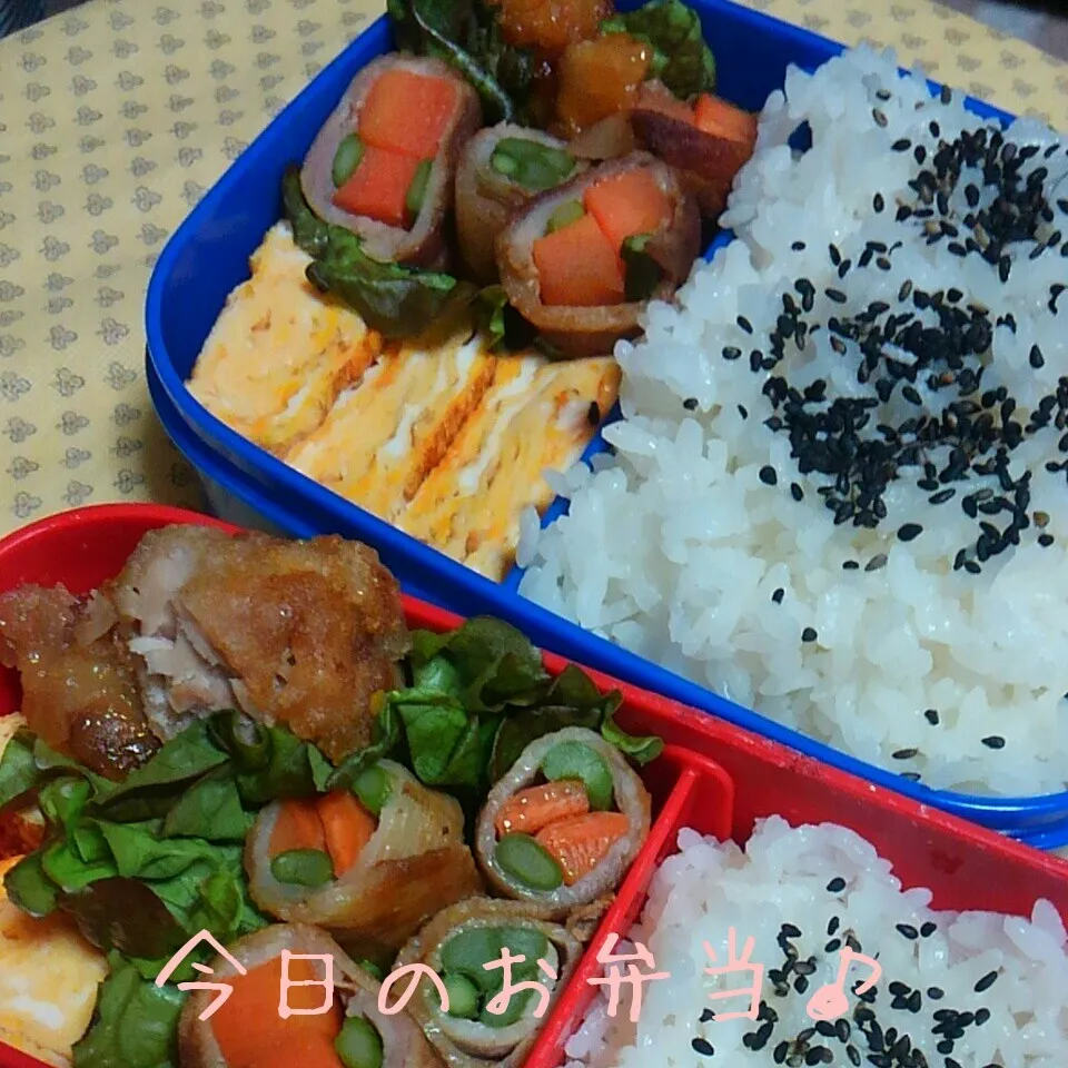 油淋鶏と肉巻き弁当♪|ころりんさん