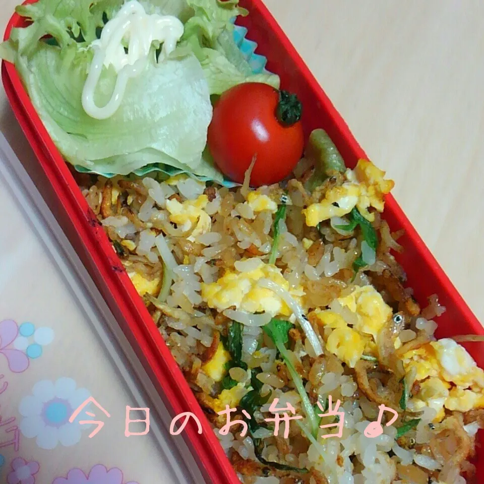 ちりめんじゃこと水菜の炒飯♪|ころりんさん