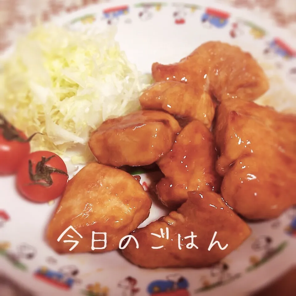 息子作・照り焼きチキン♪|ころりんさん