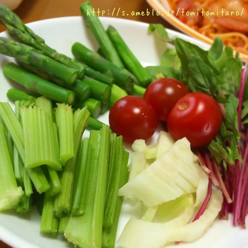 自家製野菜のサラダ〜♪|とみとみたろうの男子ごはん♪さん