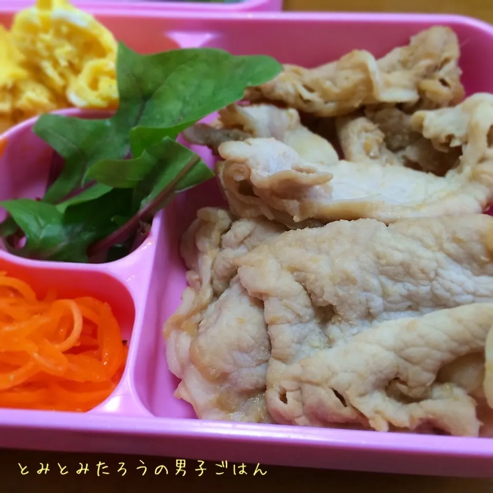 春の生姜焼き弁当〜♪|とみとみたろうの男子ごはん♪さん