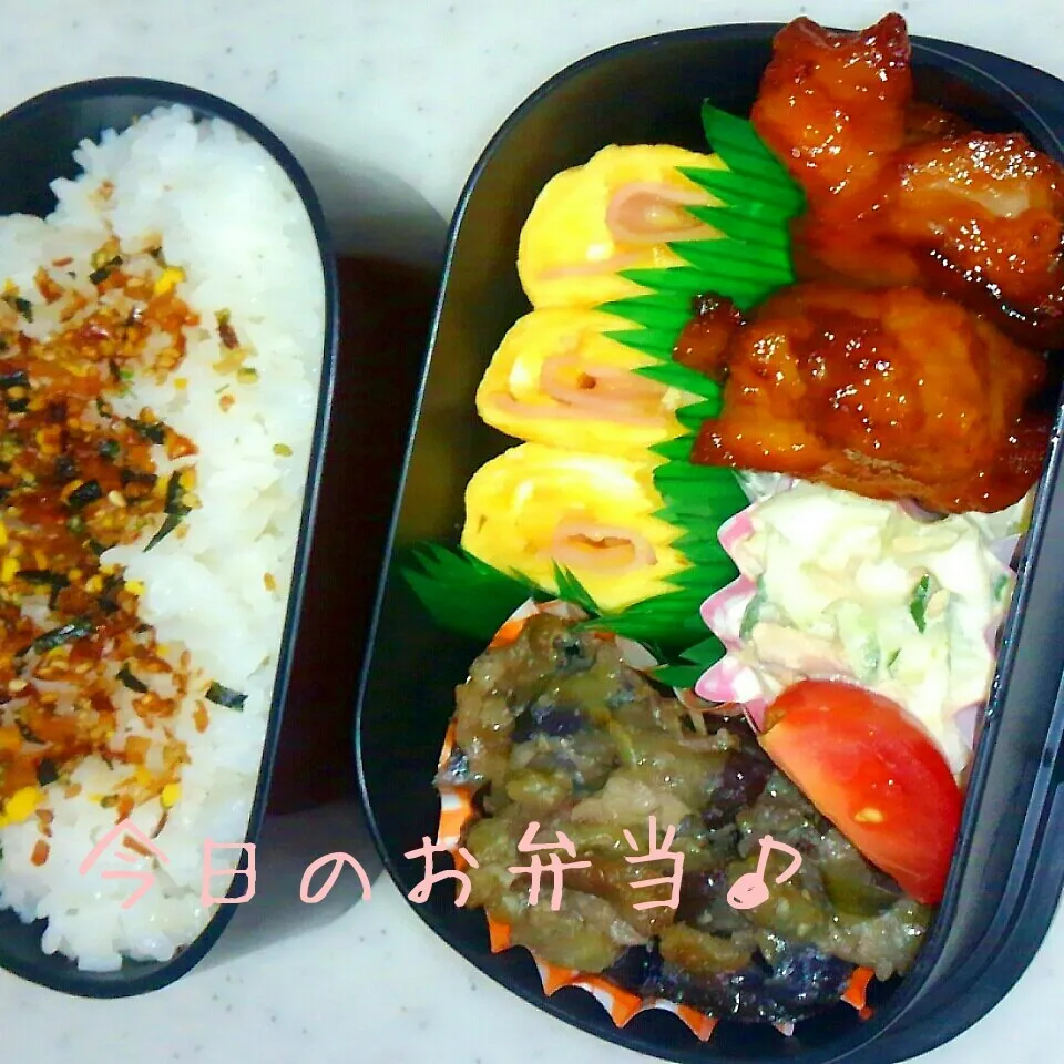 茄子の味噌炒め弁当♪|ころりんさん