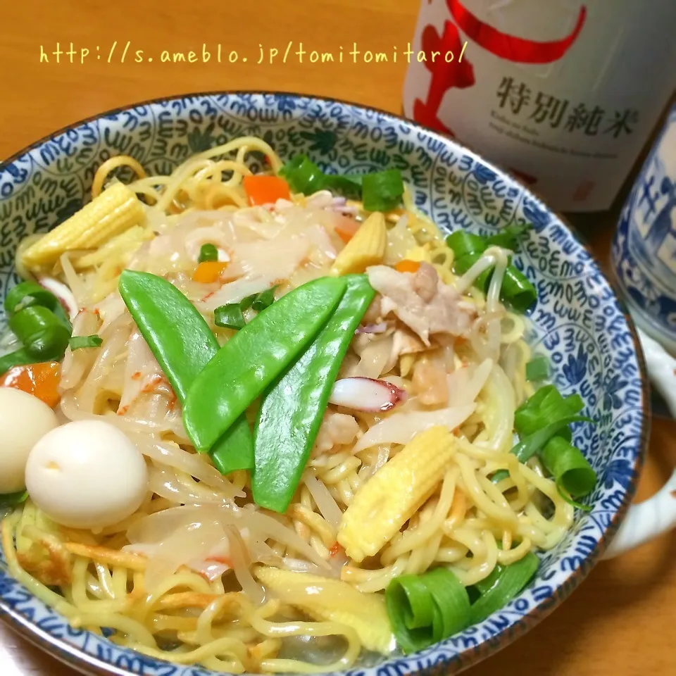 八宝菜なあんかけ焼きそば〜！！|とみとみたろうの男子ごはん♪さん