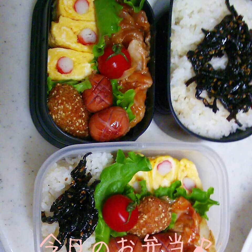 二人分のお弁当♪|ころりんさん