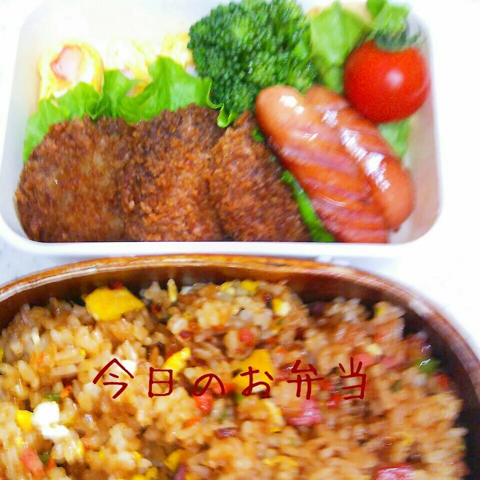 Snapdishの料理写真:高２男子弁当♪|ころりんさん