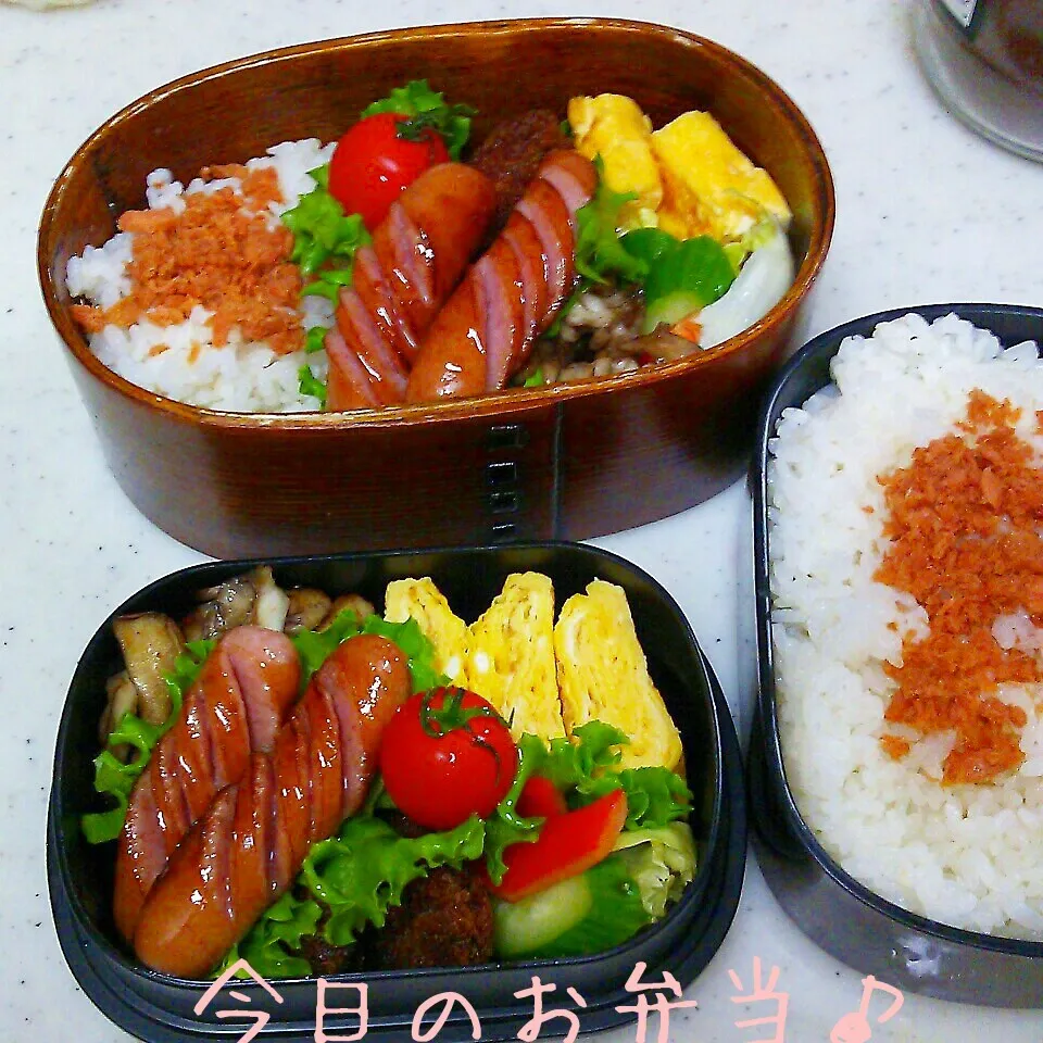 二人分お弁当♪|ころりんさん