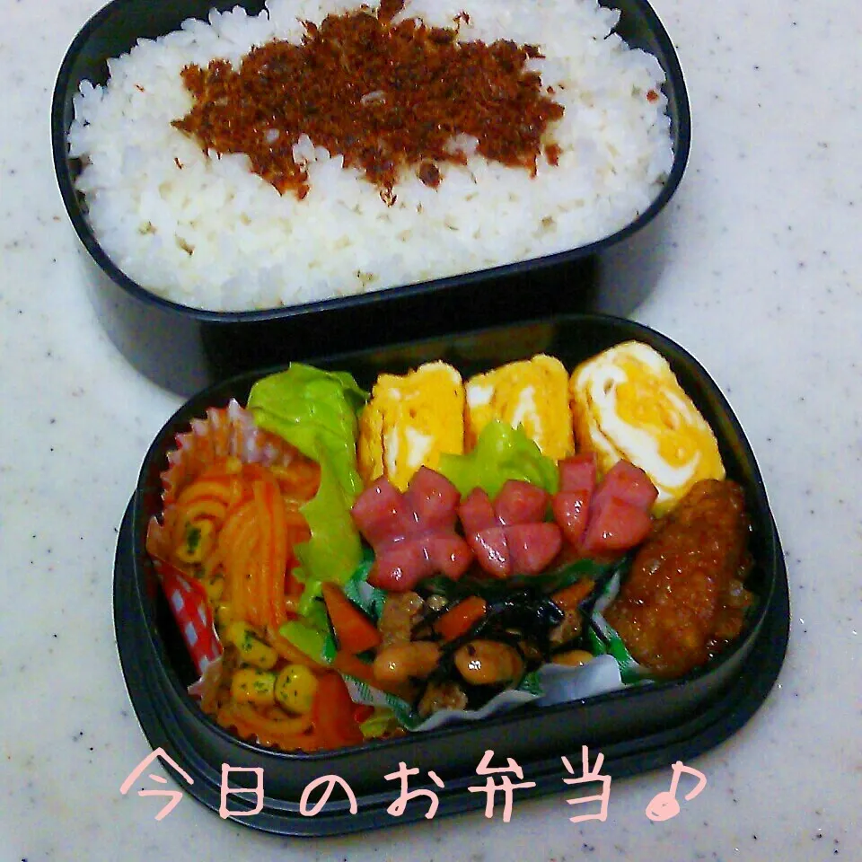 Snapdishの料理写真:高２男子弁当♪|ころりんさん