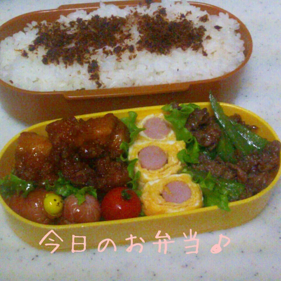 Snapdishの料理写真:ガッツリ弁当♪|ころりんさん